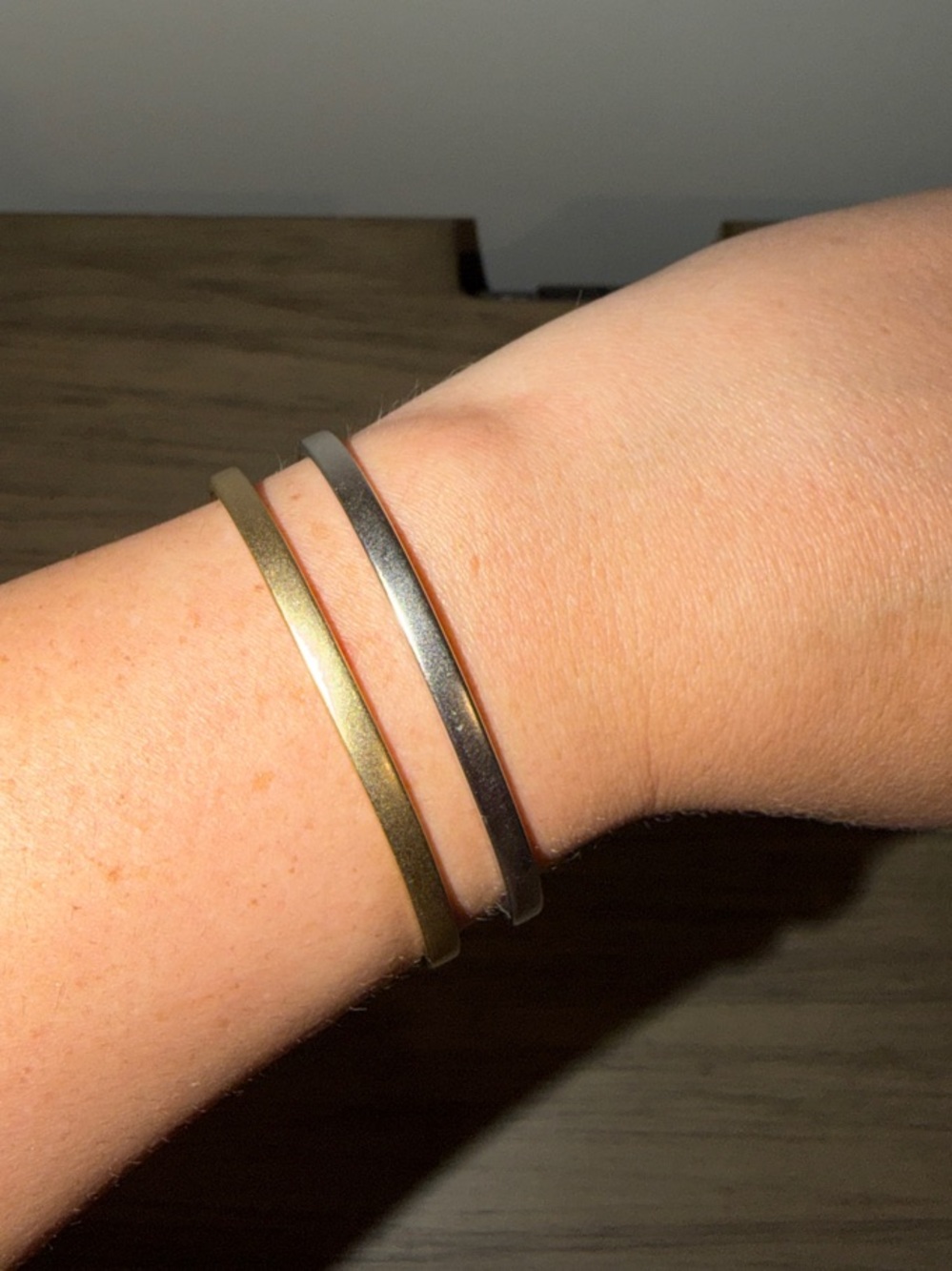 Pura Vida Dual Metal Cuff Bracelets - Gold & Silver
